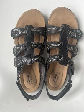 Clark’s leather wide width sandal